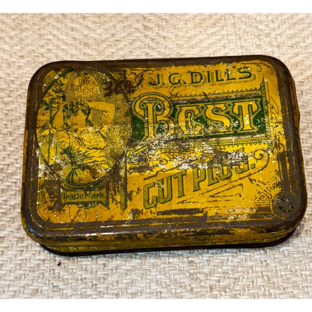 Vintage Tobacco Tin Lot 6pc Old Briar Edgeworth Tuxedo Dills Best Advertising - Picture 6 of 12
